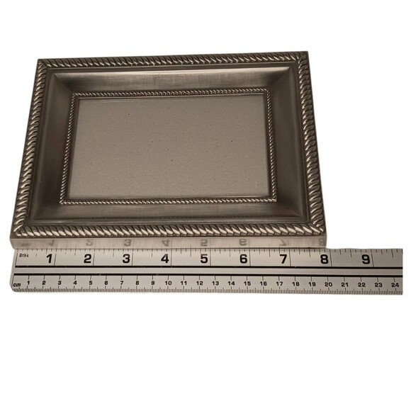 Silver Braided Metal Photo Frame 8" x 6" Photo Size 5.25" x 3.25" By Sixtrees - Picture 10 of 13